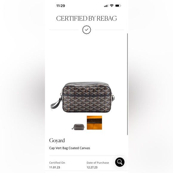 Goyard Cap Vert Crossbody Bag Black - Picture 12 of 12
